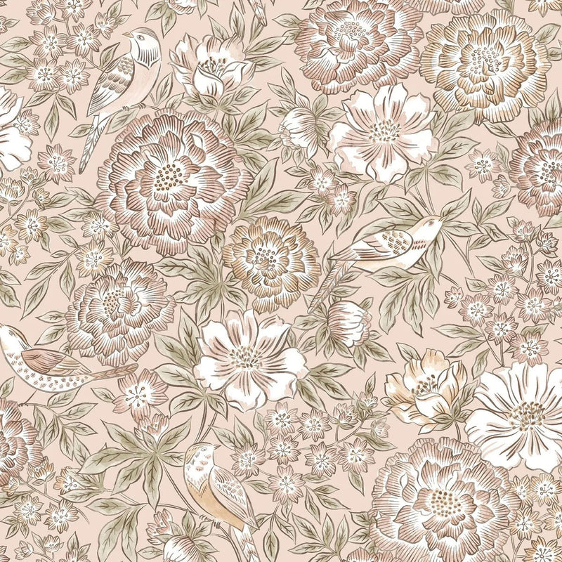 5527 Dagmar Swedish Grace Pink Wallpaper by Borastapeter