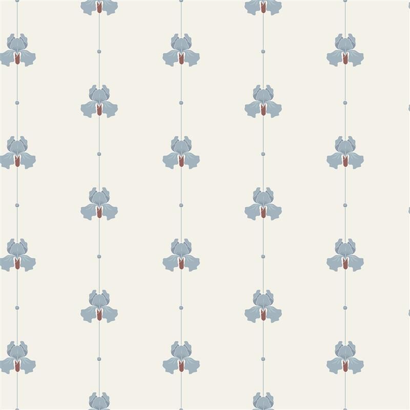 5684 Gotain Sweet Pea Dove Blue Gotain x Boråstapeter Wallpaper by Boråstapeter