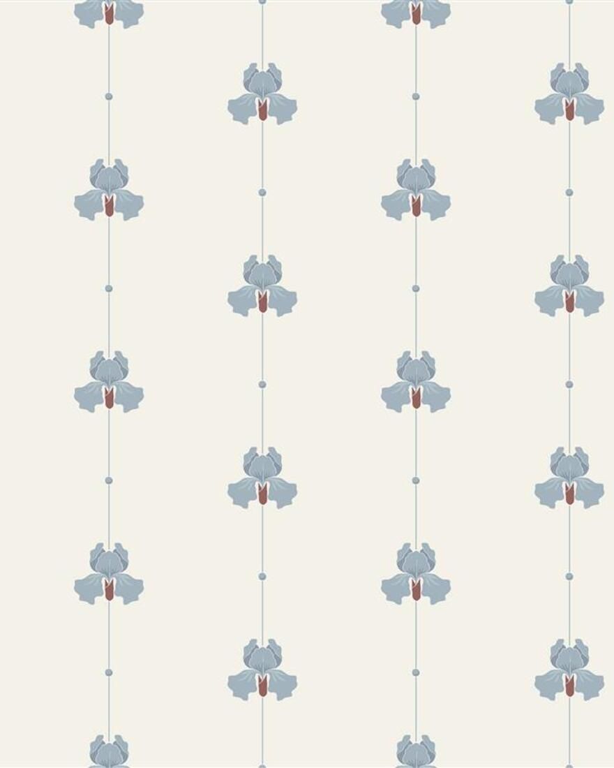 5684 Gotain Sweet Pea Dove Blue Gotain x Boråstapeter Wallpaper by Boråstapeter