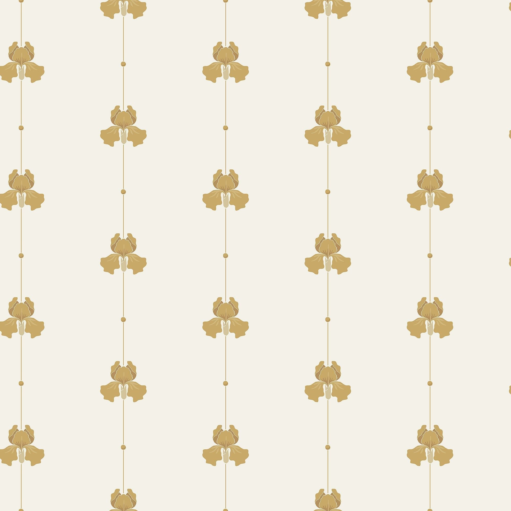 5685 Gotain Sweet Pea Mustard Gotain x Boråstapeter Wallpaper by Boråstapeter