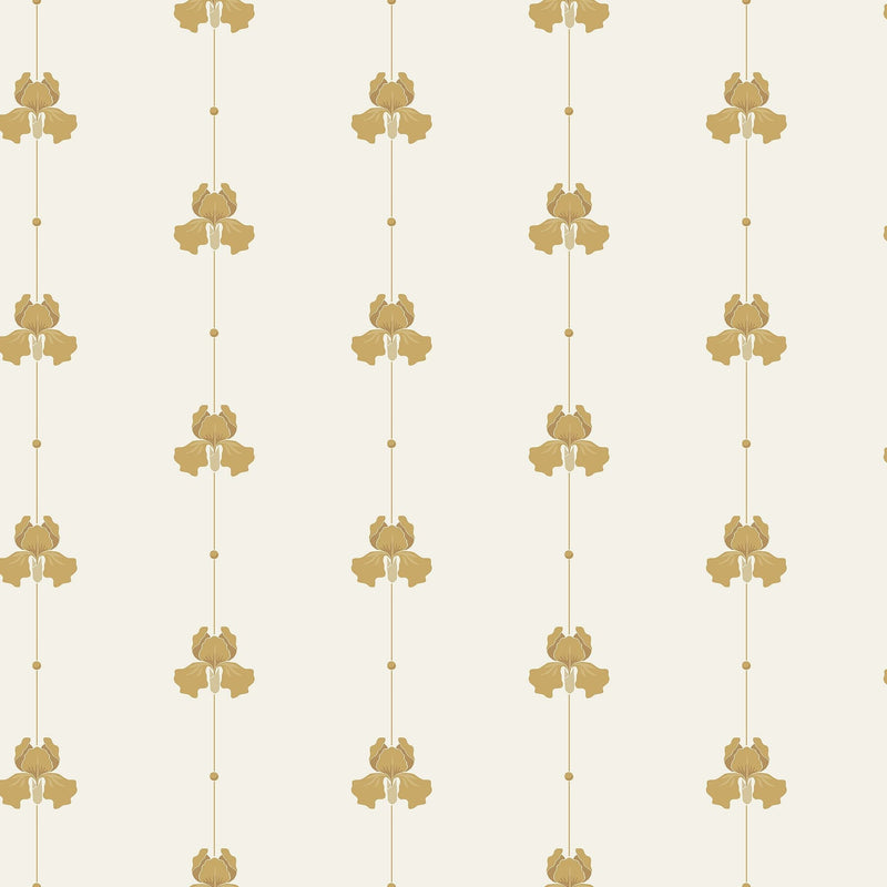 5685 Gotain Sweet Pea Mustard Gotain x Boråstapeter Wallpaper by Boråstapeter