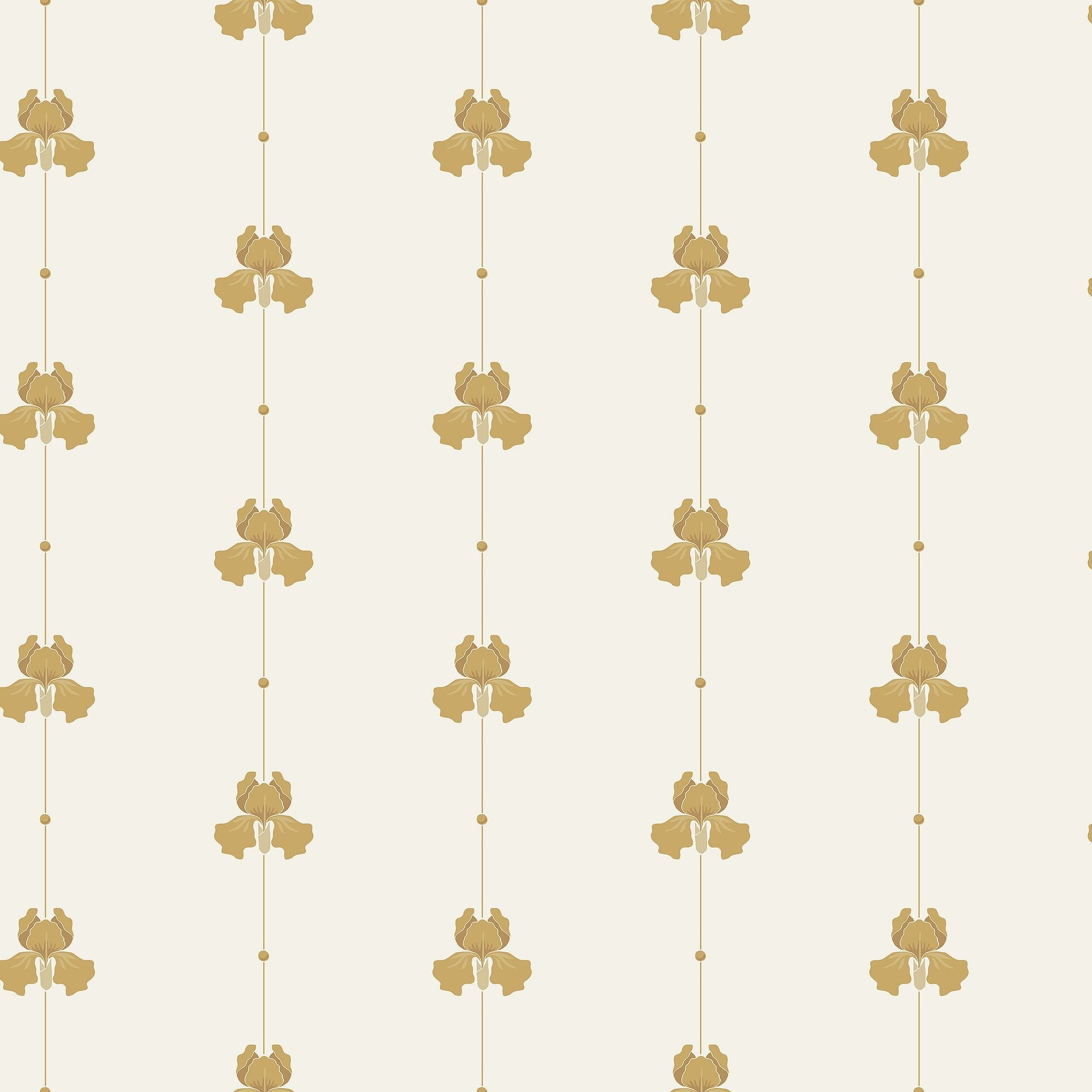 5685 Gotain Sweet Pea Mustard Gotain x Boråstapeter Wallpaper by Boråstapeter