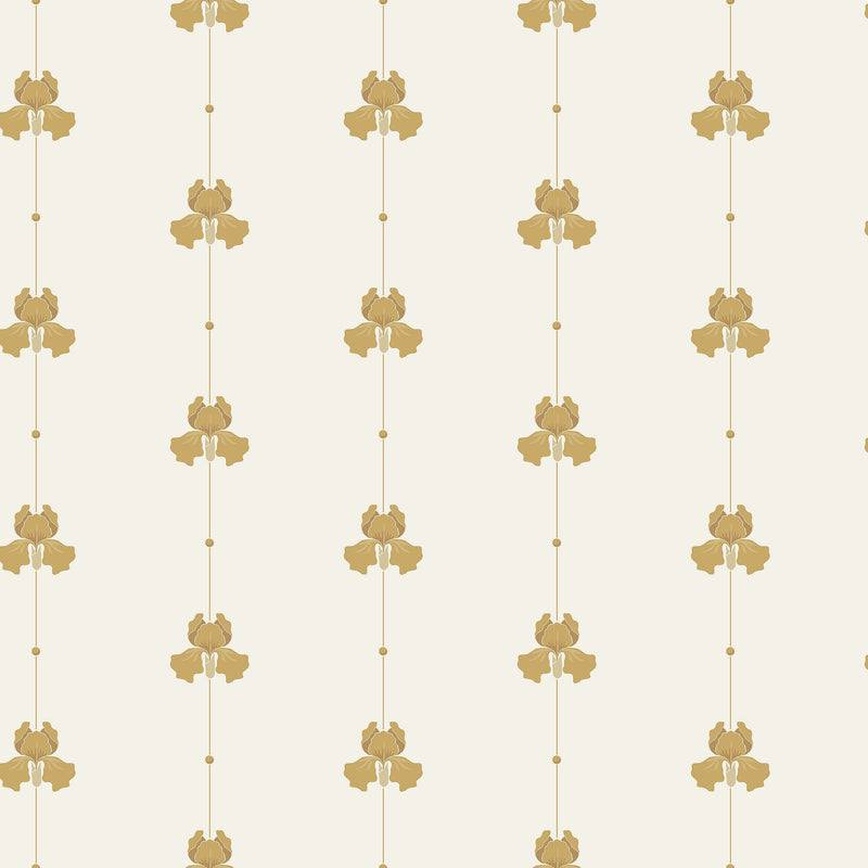 5685 Gotain Sweet Pea Mustard Gotain x Boråstapeter Wallpaper by Boråstapeter