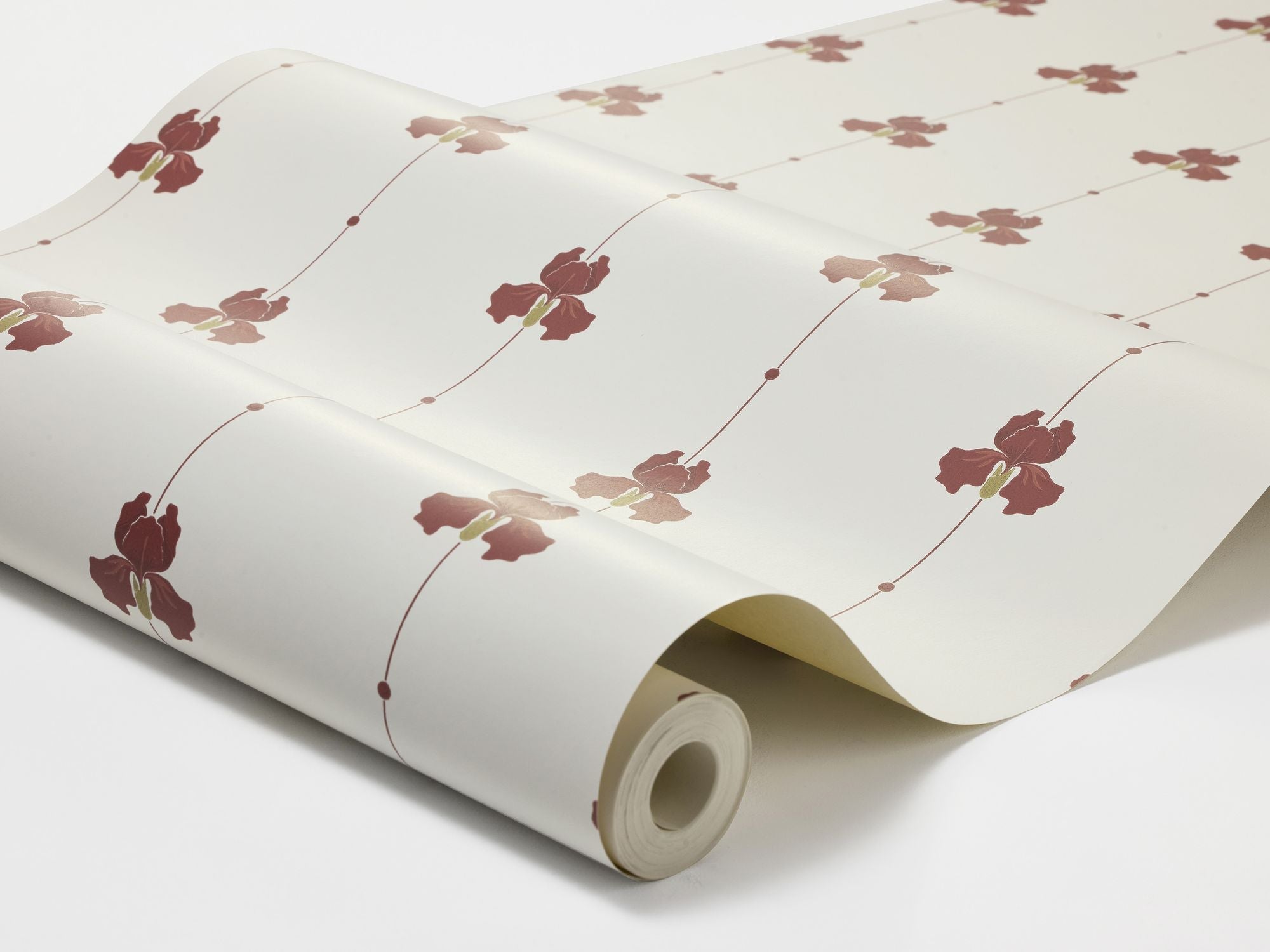 5686 Gotain Sweet Pea Burgundy Gotain x Boråstapeter Wallpaper by Boråstapeter