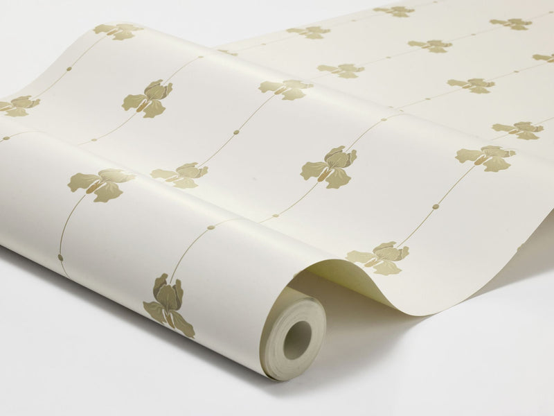5687 Gotain Sweet Pea Olive Green Gotain x Boråstapeter Wallpaper by Boråstapeter
