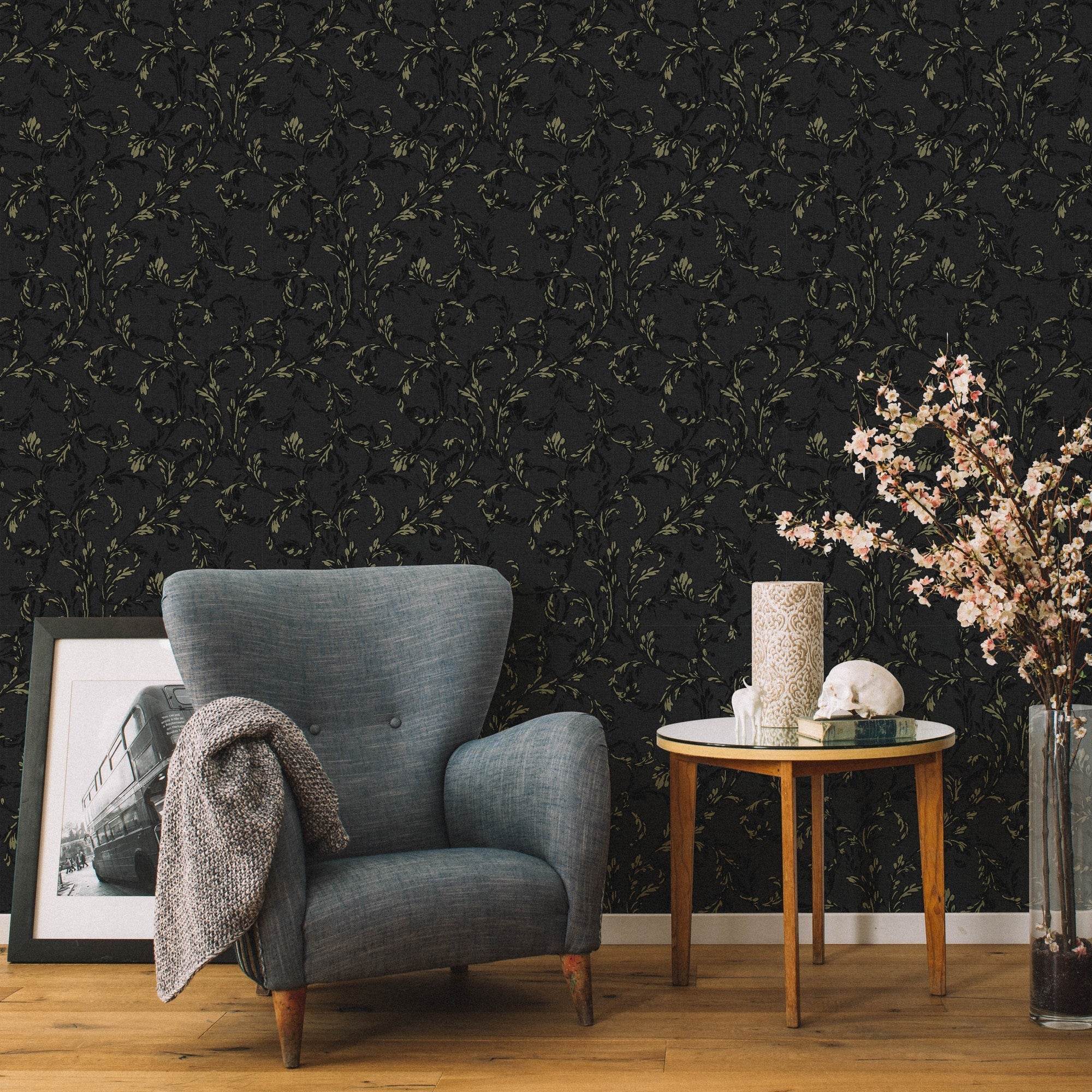 5700075 Saint Veran Black Serendipia Wallpaper by Coordonné