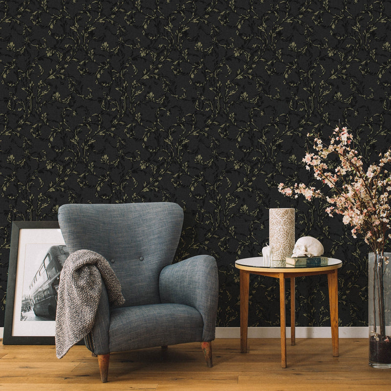 5700075 Saint Veran Black Serendipia Wallpaper by Coordonné