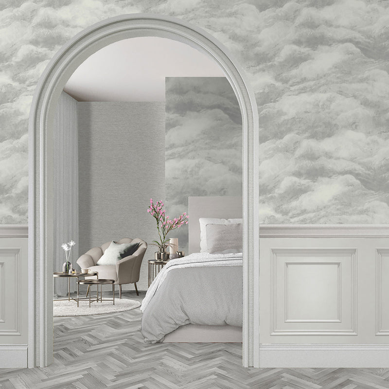 5705 Cloud Weave Silver Wallpaper by Belgravia