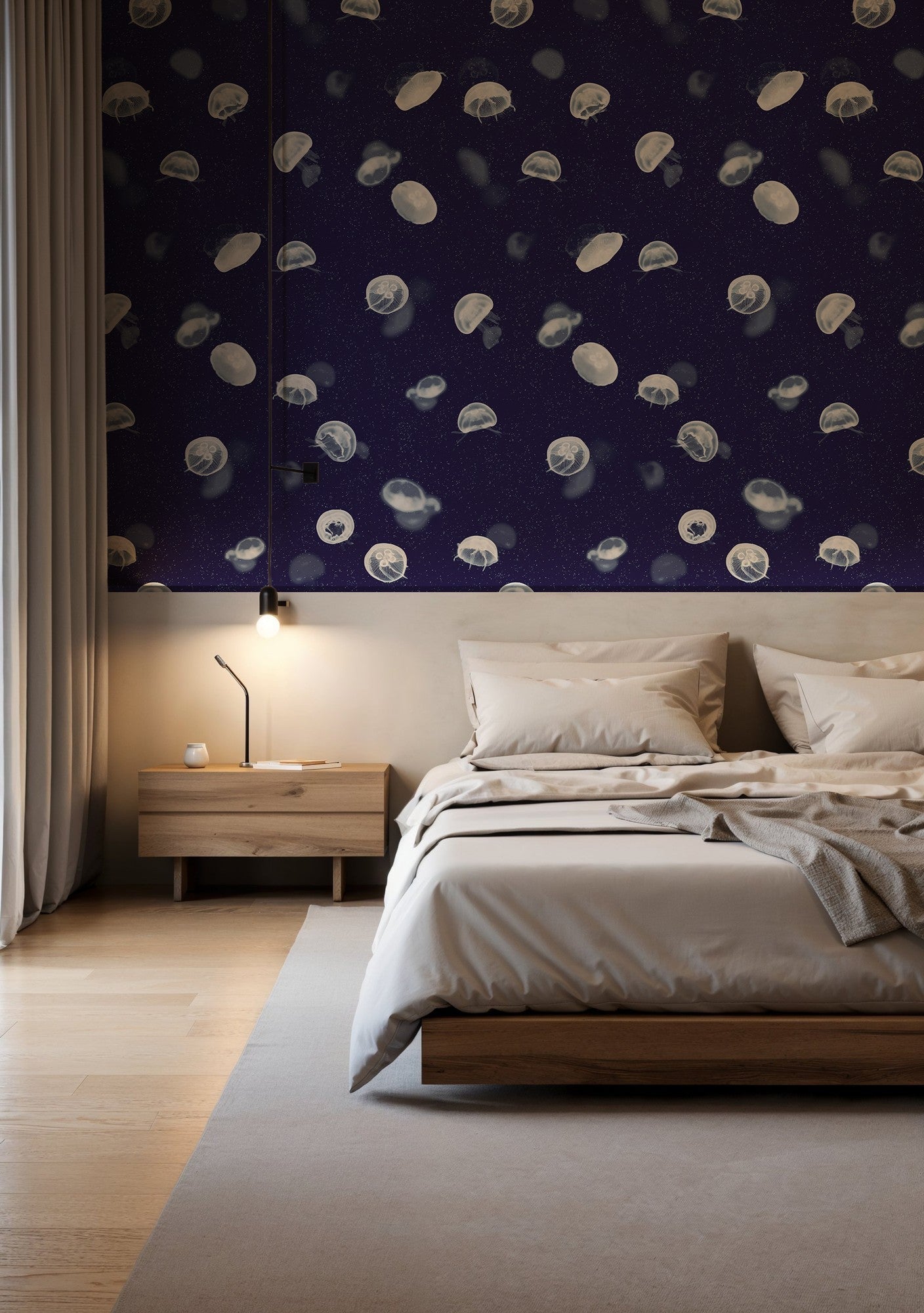 5800011 Jellyfish Blue Essentia Wallpaper by Coordonné