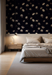 5800012 Jellyfish Black Essentia Wallpaper by Coordonné