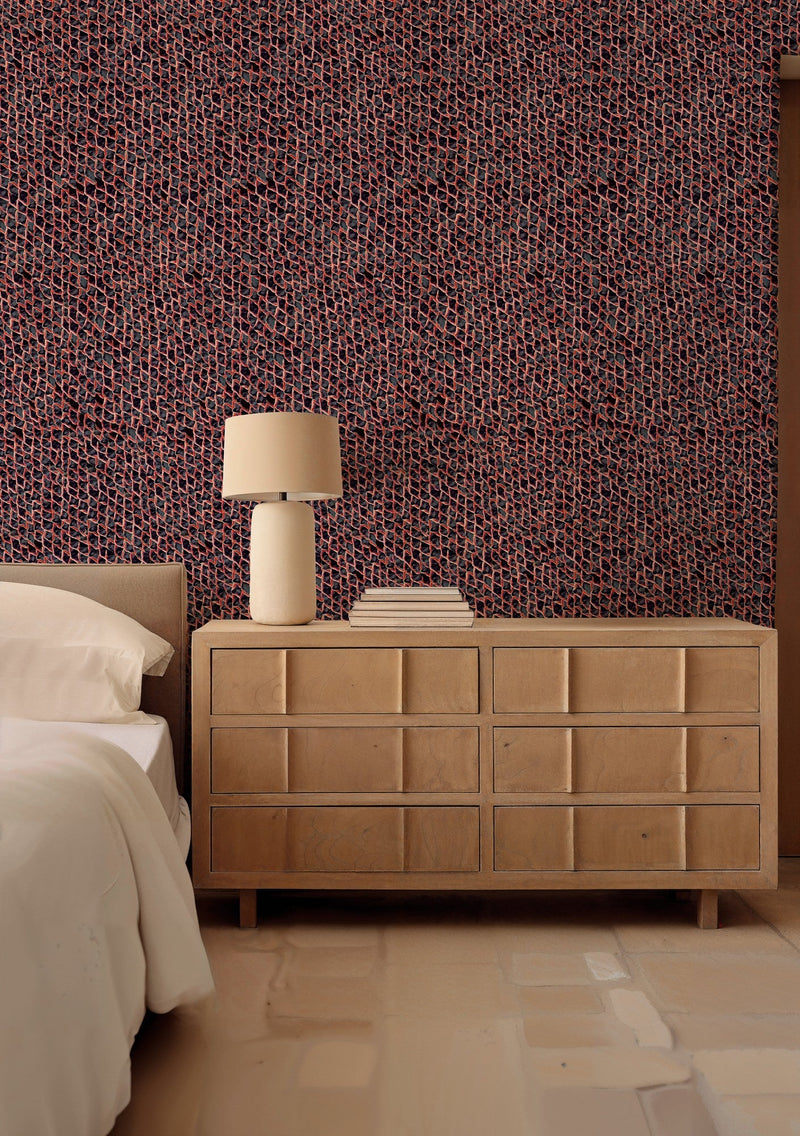 5800031 Fish Skin Red Essentia Wallpaper by Coordonné