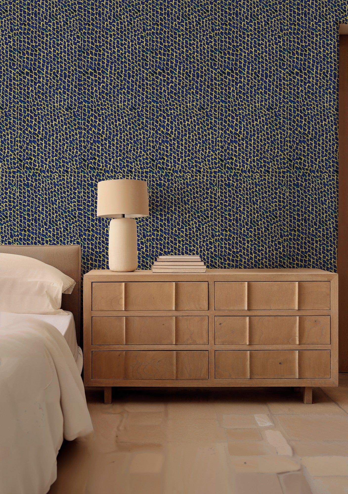 5800032 Fish Skin Blue Essentia Wallpaper by Coordonné
