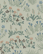 5801 Noras Äng Green and Multi Wallpaper by Boråstapeter