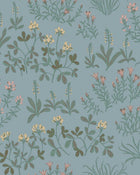 5802 Noras Äng Blue and Multi Wallpaper by Boråstapeter