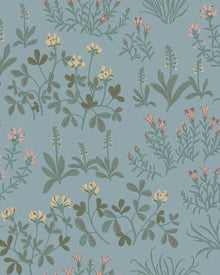 5802 Noras Äng Blue and Multi Wallpaper by Boråstapeter
