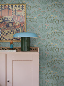 5802 Noras Äng Blue and Multi Wallpaper by Boråstapeter