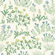 Noras Äng Multi and White Nordic Folk Wallpaper by Boråstapeter