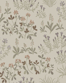 5804 Noras Äng Multi and Beige Wallpaper by Boråstapeter