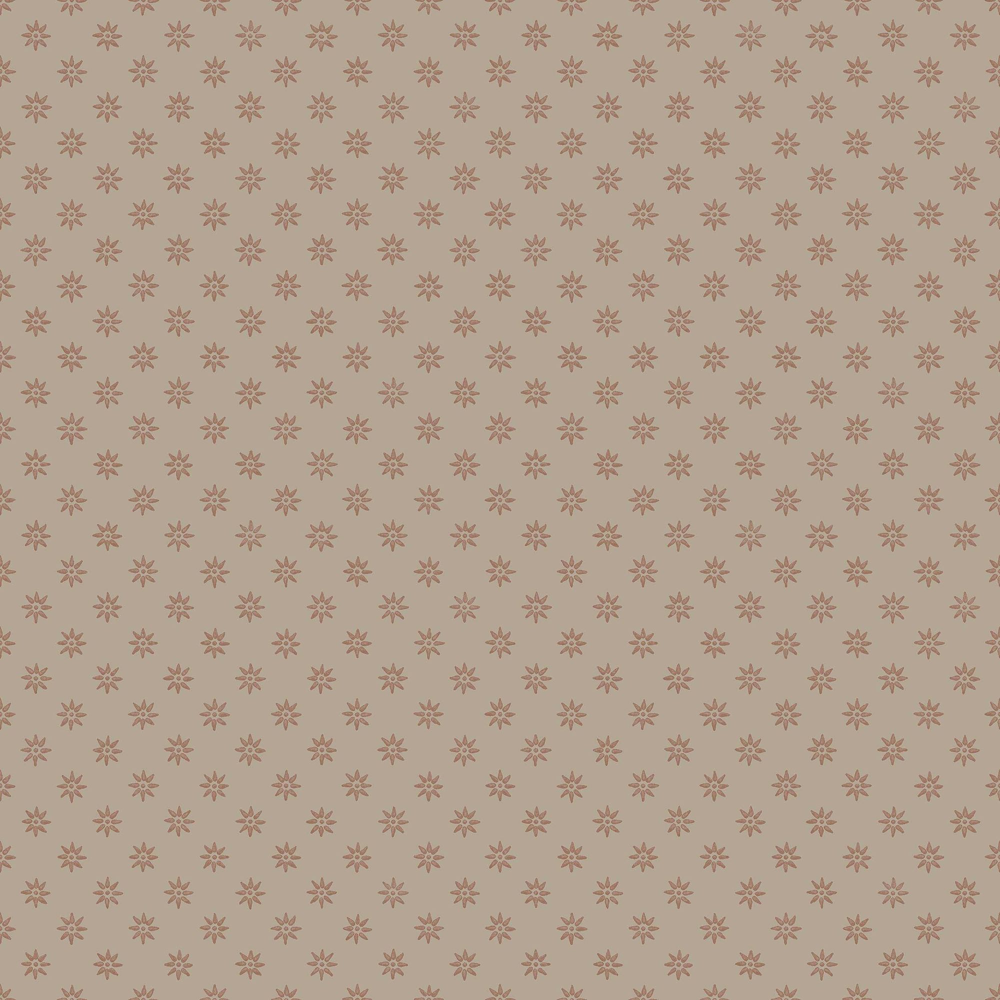 5806 Skogsstjärna Brown and Red Wallpaper by Boråstapeter