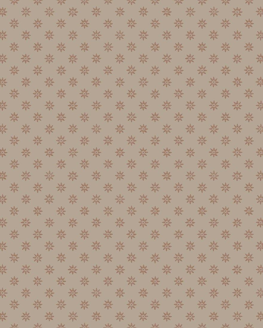 5806 Skogsstjärna Brown and Red Wallpaper by Boråstapeter