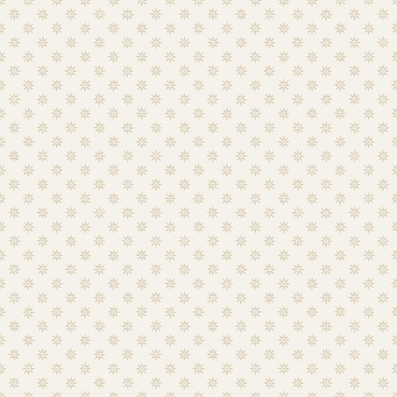 5807 Skogsstjärna Beige and White Wallpaper by Boråstapeter
