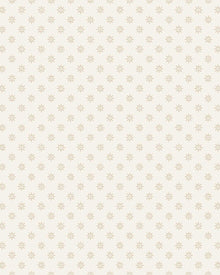5807 Skogsstjärna Beige and White Wallpaper by Boråstapeter