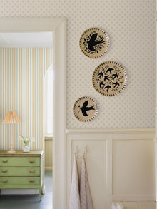 5807 Skogsstjärna Beige and White Wallpaper by Boråstapeter