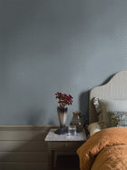 5808 Skogsstjärna Blue and Beige Wallpaper by Boråstapeter