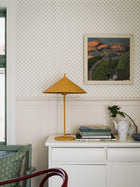 5809 Skogsstjärna Green and White Wallpaper by Boråstapeter