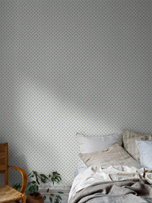 5810 Skogsstjärna Blue and White Wallpaper by Boråstapeter