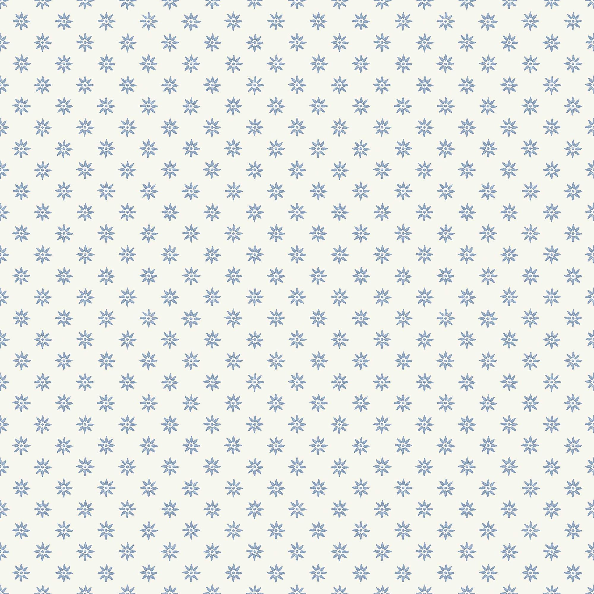 5810 Skogsstjärna Blue and White Wallpaper by Boråstapeter