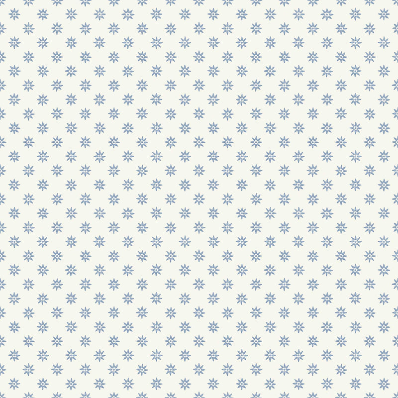 5810 Skogsstjärna Blue and White Wallpaper by Boråstapeter