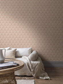5812 Nyponros Red and White Wallpaper by Boråstapeter
