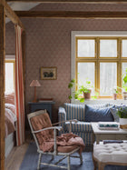 5812 Nyponros Red and White Wallpaper by Boråstapeter