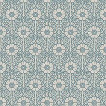 5813 Nyponros Blue and Grey Wallpaper by Boråstapeter