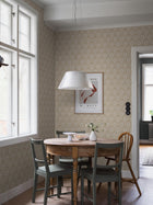 5814 Nyponros Brown and Beige Wallpaper by Boråstapeter