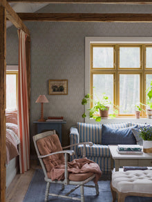 5814 Nyponros Brown and Beige Wallpaper by Boråstapeter