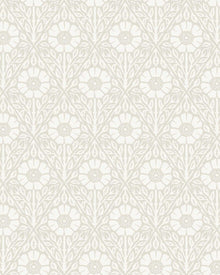 5815 Nyponros Grey and White Wallpaper by Boråstapeter