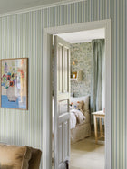 5817 Hedda Green and Blue Wallpaper by Boråstapeter