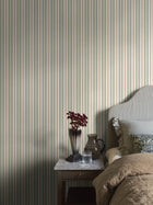 5819 Hedda Green and Red Wallpaper by Boråstapeter