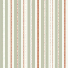 5819 Hedda Green and Red Wallpaper by Boråstapeter