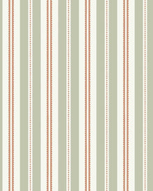 5819 Hedda Green and Red Wallpaper by Boråstapeter