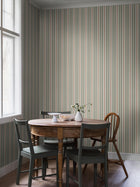 5819 Hedda Green and Red Wallpaper by Boråstapeter