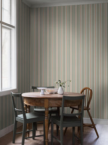 5819 Hedda Green and Red Wallpaper by Boråstapeter