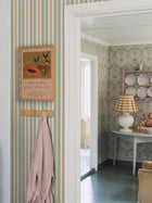 5819 Hedda Green and Red Wallpaper by Boråstapeter
