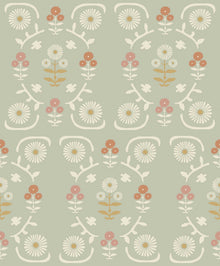 5820 Isolde Green and Multi Wallpaper by Boråstapeter