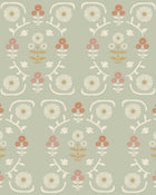 5820 Isolde Green and Multi Wallpaper by Boråstapeter