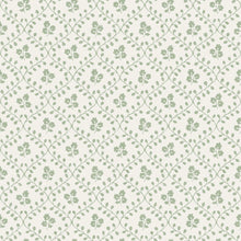 5823 Idun Green and White Wallpaper by Boråstapeter