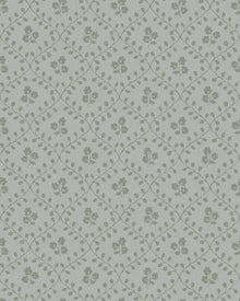 5825 Idun Green and Grey Wallpaper by Boråstapeter