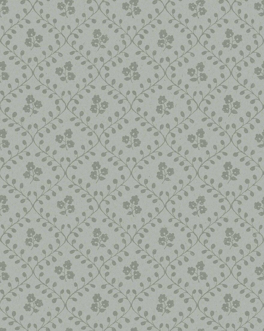 5825 Idun Green and Grey Wallpaper by Boråstapeter